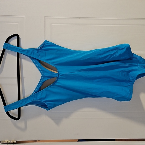 MAXINE Womens Size 14 Large Blue Swimsuit One Piece Scrunch Unworn NWT - Picture 2 of 3